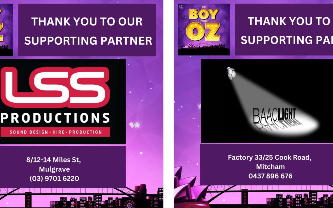 Supporting Partners – LSS Productions & BAAC Light – Thank You
